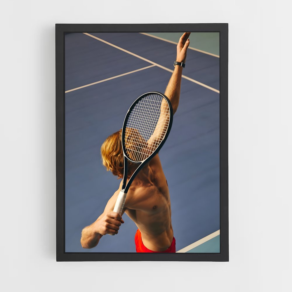 Poster Andrey rublev – affiche Tennis (vue 2)